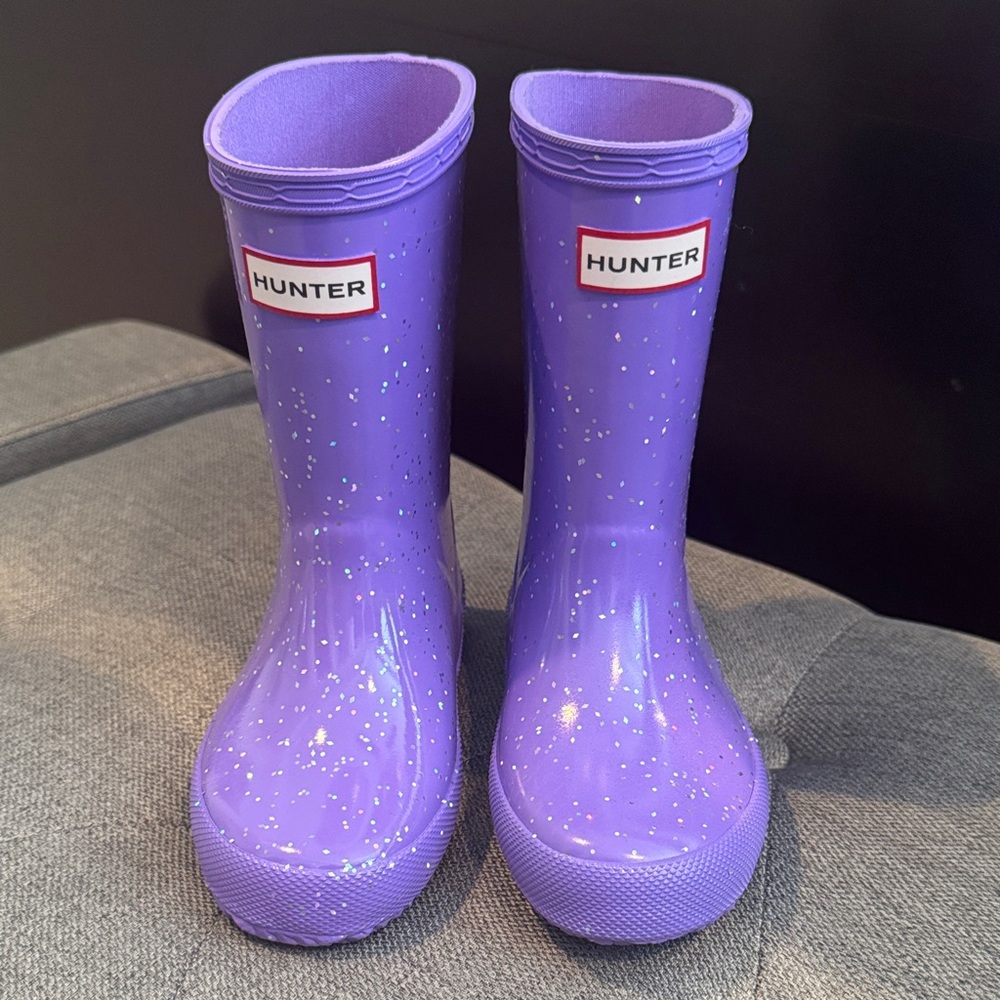 Hunter Sparkling Purple Kids' Boots